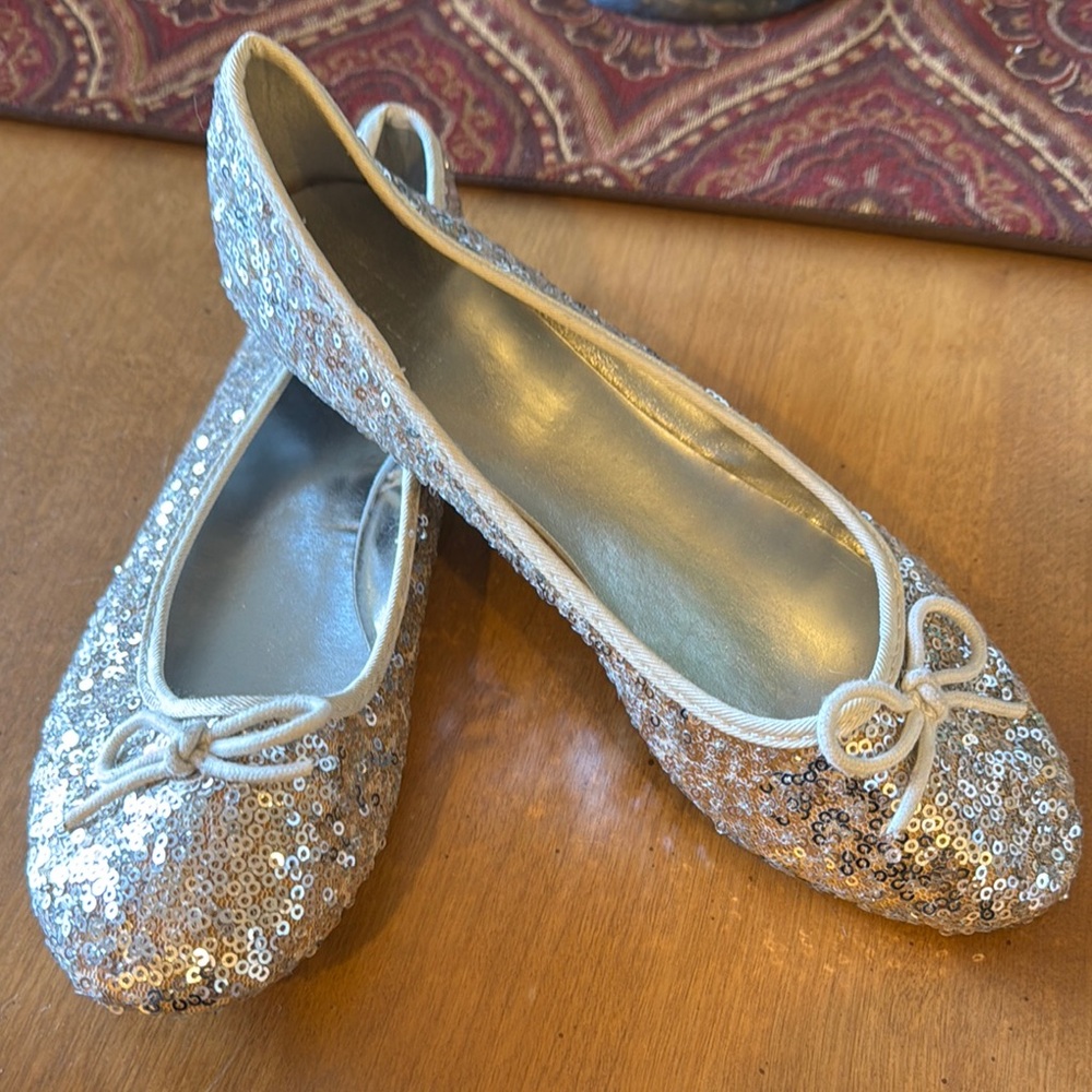 Sequin Ballet Flats